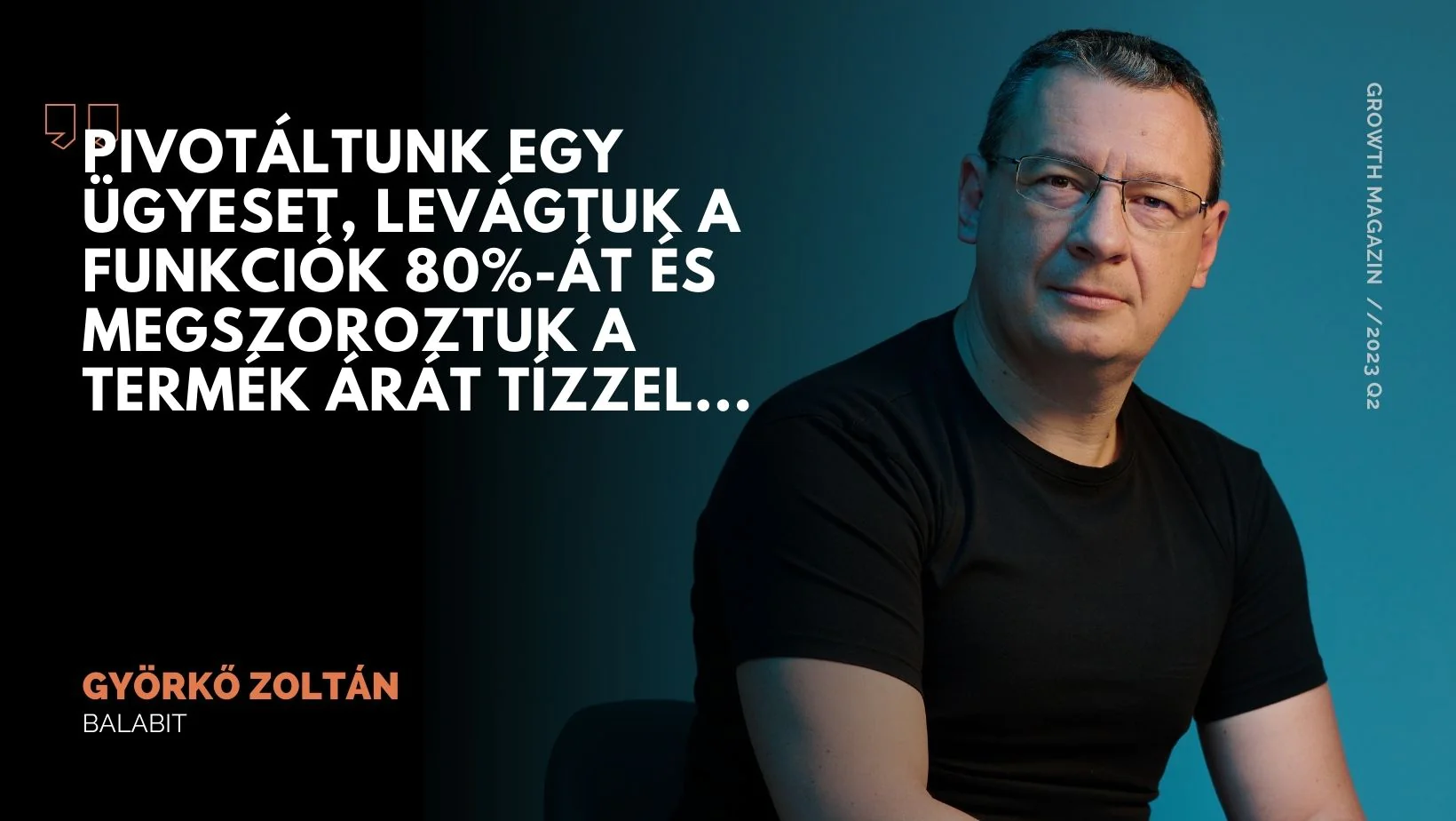 Györkő Zoltán: „Levágtuk a funkciók 80%-át és megszoroztuk az árat tízzel”